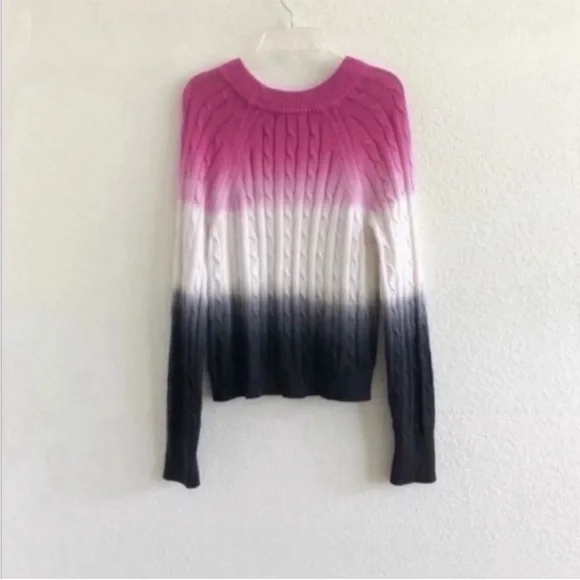 Veda Crema Dip Dye Cable Knit Pullover Sweater - Picture 5 of 5